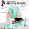 Esponja de red africana AFN-BlackSeawave para exfoliación corporal profunda y