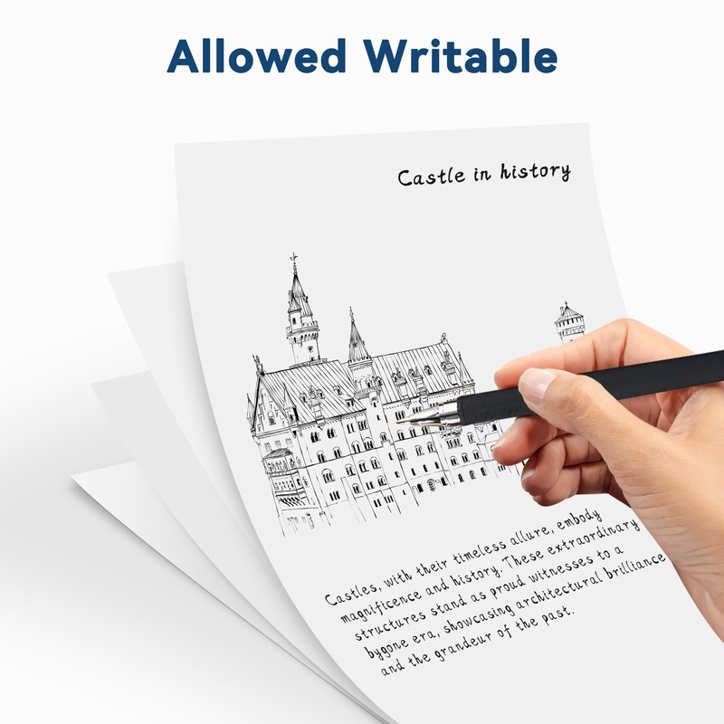 ItriAce Foldable Thermal Paper A4, Thermal Printer Paper, Compatible with