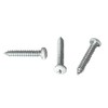 #8 x 1 White Pan Head Metal RV Screws |