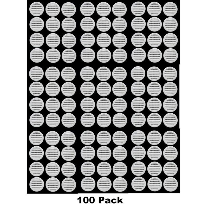 3" Round Plastic Louver Soffit Air Vent Reptile Screen Grille