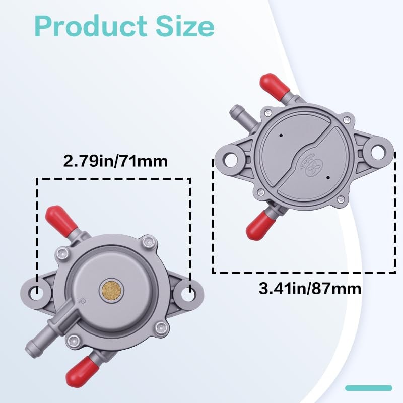 Metal Fuel Pump Replacement Part Compatible with Kawasaki MULE 610