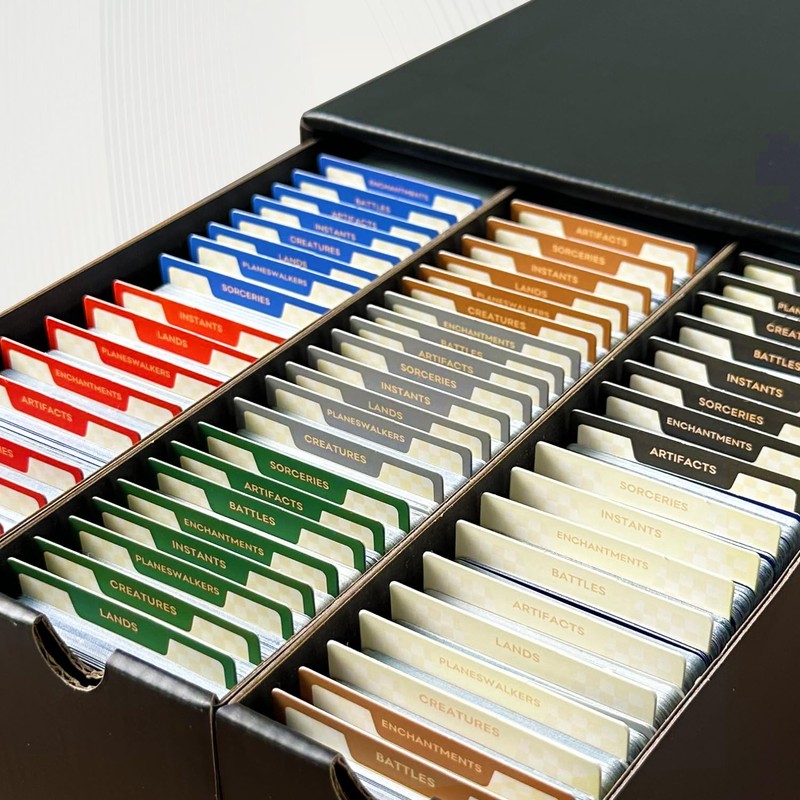 MTG Card Dividers for Storage Boxes, MTG Deck Box Dividers,