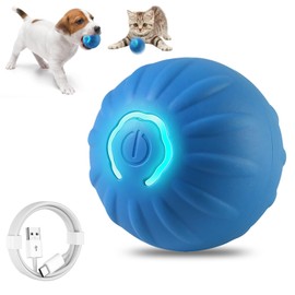 Pelota para Perro, Pelota de Juguete para Perros Inteligente, Juguete para Que Rebota Automáticamente, 2 Modos interactivos, Duro y Resistente a Las M