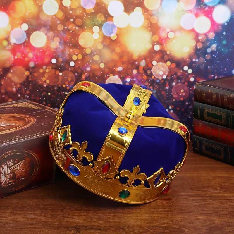 Toddmomy 1pc King Crown Hat Party Hats Gold Costume Accessories