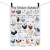 A-Z Chicken Dish Towel - Funny Chickens Gift For Lover