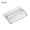 sourcing map Chest Handles, 10Pcs - Stainless Steel Folding Handle,