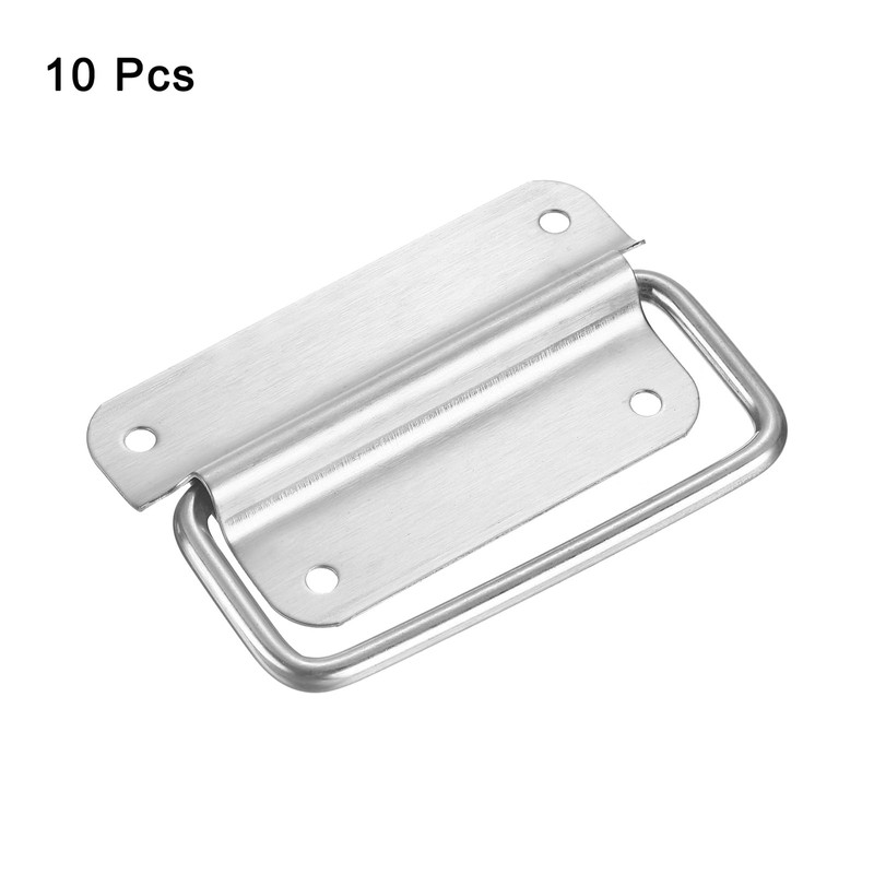 sourcing map Chest Handles, 10Pcs - Stainless Steel Folding Handle,