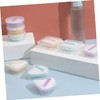 VICASKY 10pcs Makeup Sponge Holder Travel Case Transparent Powder Puff