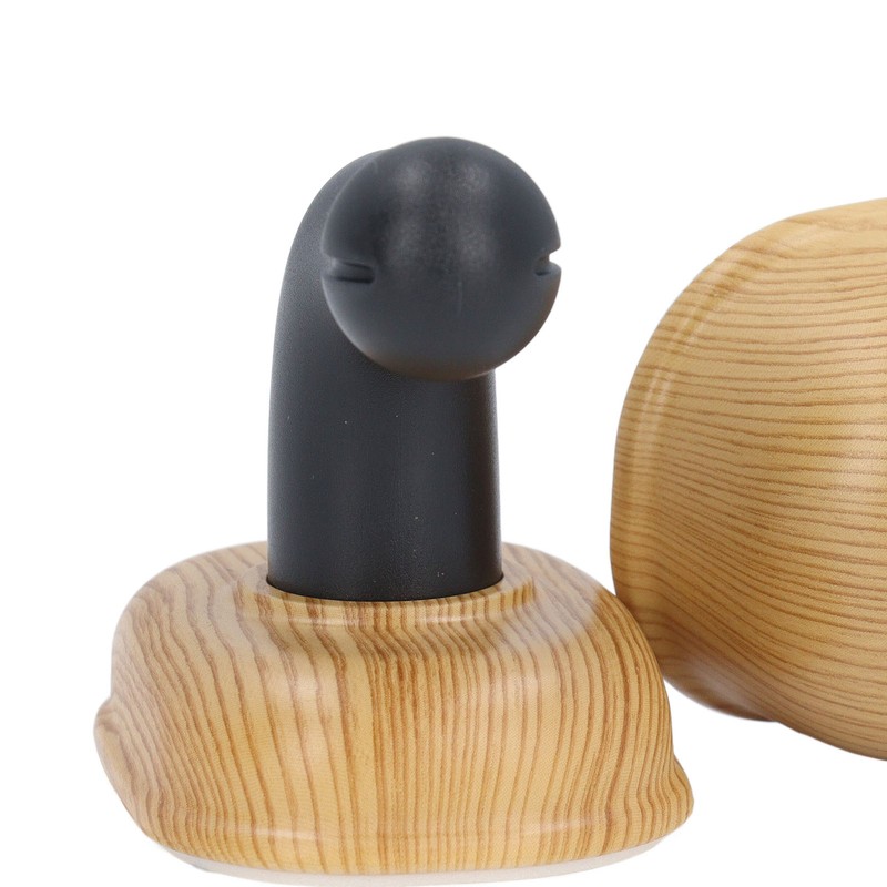 Door Stopper Non Magnetic No Drilling Windproof Wood Grain Invisible