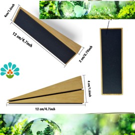 2X Wooden Door Stop; Non-Slip Door Wedge; Wooden Door Wedges; Door Stopper for All Types Door Types and Surfaces (2 Pieces)
