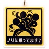 SunAge Keychain, Riding on Nori, Pictogram Funny Key Chain, Keyring,