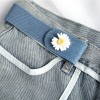 플라워 허리조절 밴딩 똑딱이 벨트 3color Flower Adjustable Waist Belt