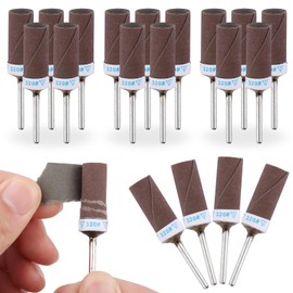 Gelewuld 20 Pieces 320 Grit Sanding Sleeve Set for Dremel & Drills Sanding Drum Sets for Drilling and Drilling Machines, Sleeve Sets, Sandpaper Sticks for Metal, Wood, Shapes, Stone, Polishing