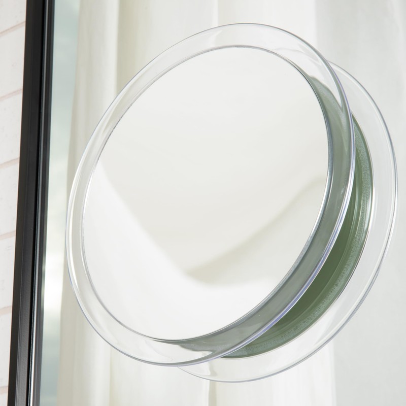 Jerdon Portable Travel Makeup Mirror – 9” Diameter Frame with