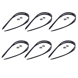 NAUZE 6Pieces Swimming Goggle Strap Black Removable Goggles Straps Sports Replacement Spare Accessories for Kids Adults Swimming Tool