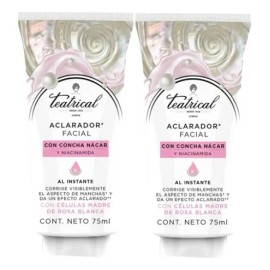 Crema Aclaradora Tetrical Concha Nacar Niacinamida 2pzs Todo Tipo Piel Noche