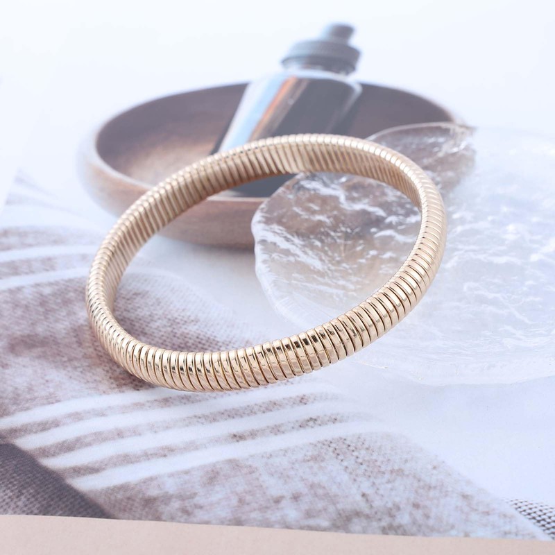 Xduargs Punk Bangle Bracelet Vintage Stretch Bangle Bracelet Gothic Flexible