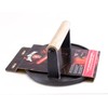 Jim Beam JB0158 Black Cast Iron Burger Press - 7''