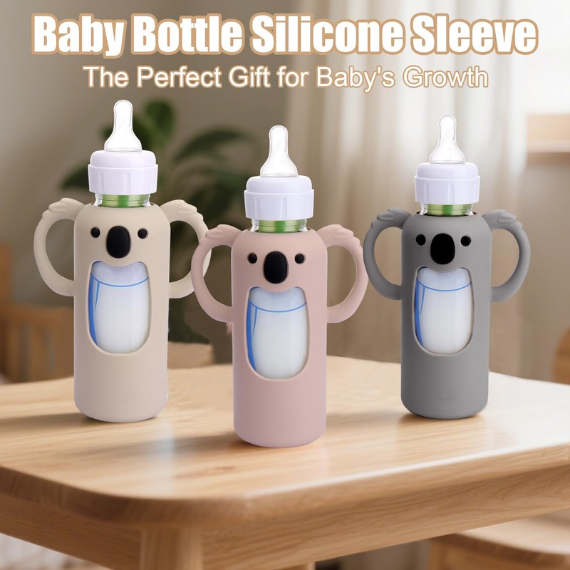 3 Pack Silicone Sleeves for Dr. Brown's Glass Bottles 8