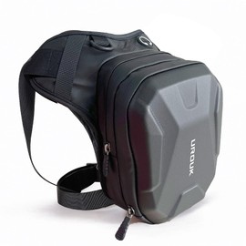 UROUK Thigh Bag, Drop Leg Bag for Women Men, Waterproof Motorcycle Leg Bag With Removable Leg Strap Leg Pouch Hard Shell For Travel Motorcycle Outdoor Riding Black