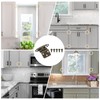 sourcing map 10 Pack Self Closing Cabinet Hinges, 3/8" Overlay
