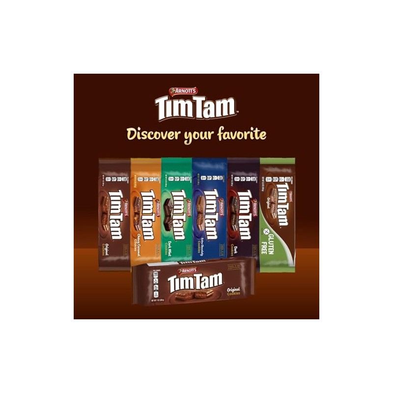 Arnott’s Tim Tam 5 Pack Variety – Original, Chewy Caramel,