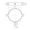 raik Stove Pipe / Flue Pipe Clamp Wall Mounting Diameter