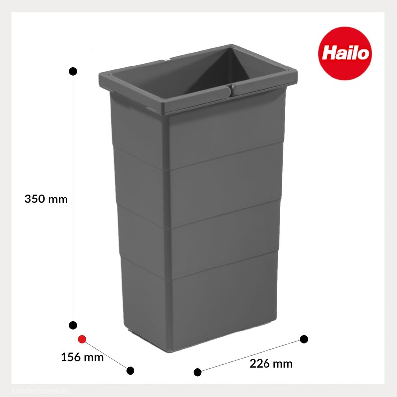 Hailo 10 Litre Replacement Bin | Waste Bin Liner Models