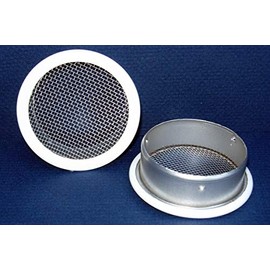 1.5" Round Open Screen Vent - White - Package of 6