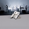 1Pc Silver Metal Mic Holder/Clip Cb Mic Holder- Screw in
