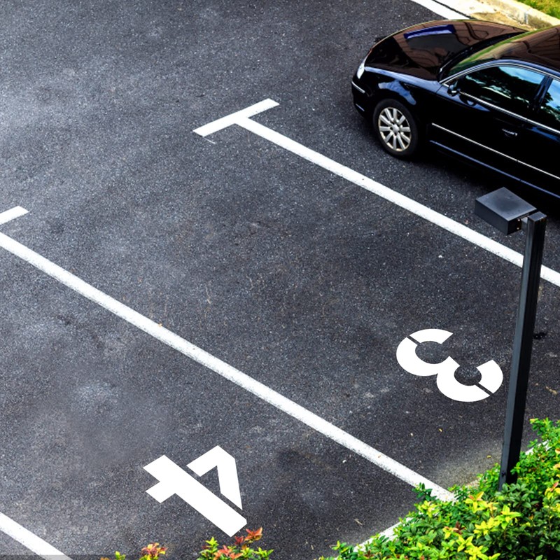 AIEX 25 cm (10”) Large Number Stencils, Reusable Plastic Curb