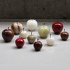 Marble Apple Small Marble Apple Small White Interior Marble Paperweight