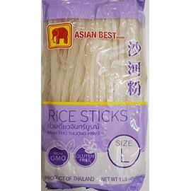 Asian Best Premium Rice Stick Noodle, 16 oz Large 3-Pack