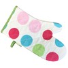 Spots Pattern Quilted Single Oven Glove Kitchen Gauntlet Pot Holder