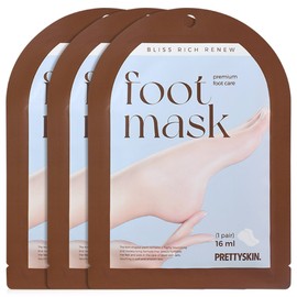 Pretty Skin Moisture Foot Mask Pack Heel Exfoliation, 2 Foot x 3 Servings / 프리티스킨 모이스처 풋 마스크팩 발뒤꿈치각질제거 2족 x3회분