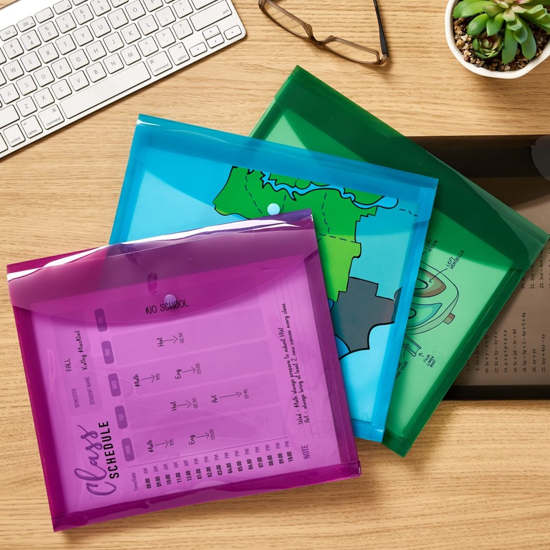 Avery Document Holder Envelope, Holds 450 Letter/A4-Size Sheets, 4-Color 4-Pack