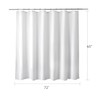 Titanker Fabric Shower Curtain Liner Washable, 72 x 65 Inches,