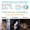 Vetoo Blue Light Blocking Glasses Computer PC Glasses Square Eyeglasses