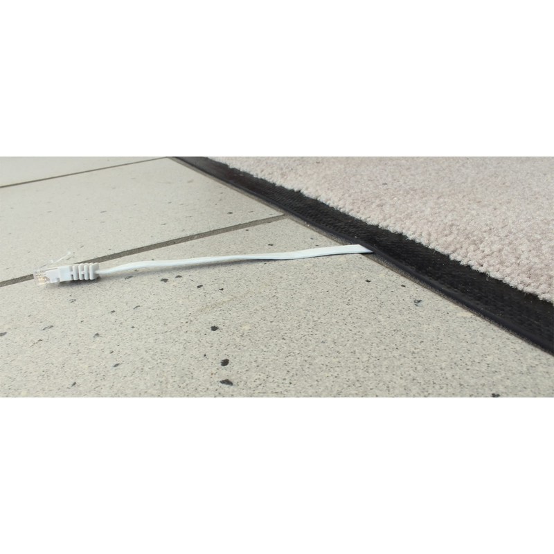 InLine 71614S Patchkabel flach, U/UTP, Cat.6, schwarz, 1,5m