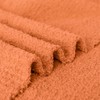 Vessia Orange Knitted Throw Blanket for Adults, Soft and Warm