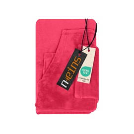 npluseins Blanket with Sleeves, Gifts for Children, 90 x 150 cm, TV Blanket Jumper, Cuddly Blanket, The Original with Sleeves and Bum Bag, 1448.2043, Pink