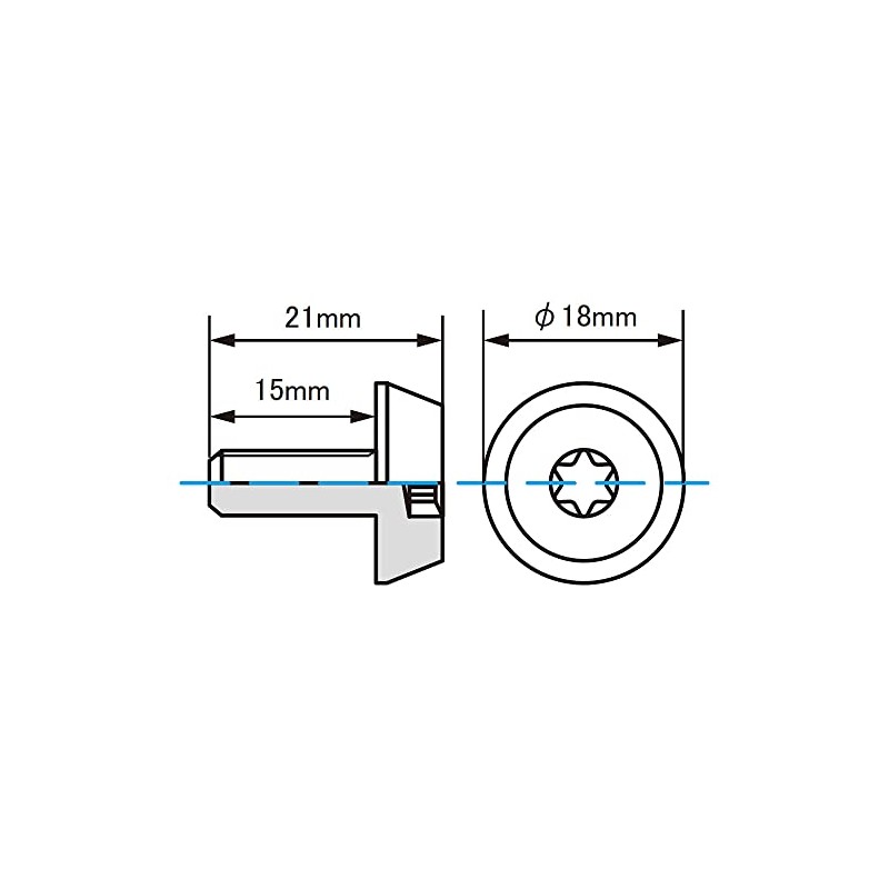 KYO-EI NPBK3P Kics NUMBER PLATE BOLT Pack of 3 (Ordinary