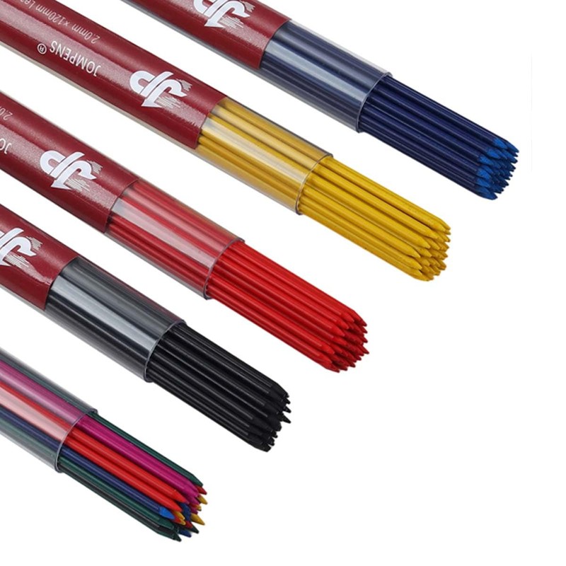 MROOFUL 2.0mm Pencil Lead Refills，2B ，Colorful 2mm Mechanical Pencil Graphite