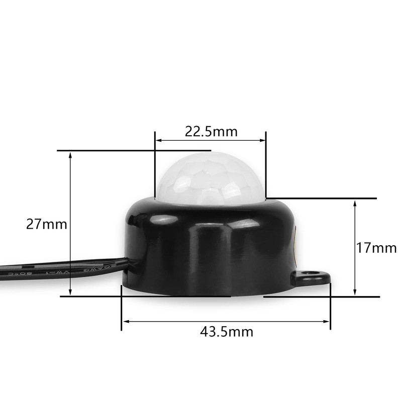 PNGKNYOCN PIR Motion Sensor Switch DC 6V-24V 5A PIR Infrared