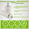 EPLZON 40mm White Roller Shutter Stop for Roller Blind &