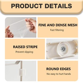 GUTERTOP Suction Cup Sink Strainer, Sink Strainer with 50 Sink Strainer Bags, Sink Filter with Mesh Bag for Food Waste