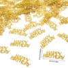 200 pcs Gold Happy Birthday Confetti Gold Table Decorations for