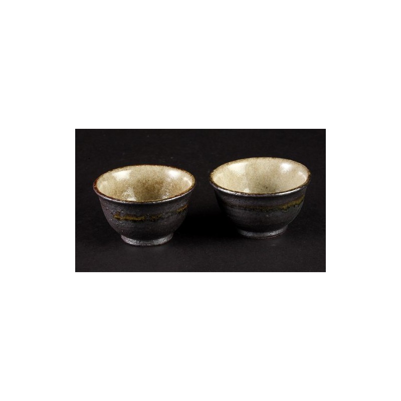 Yamasho Pottery Shigaraki Ware Sumi-iro Futari Tea Pot Sum-3