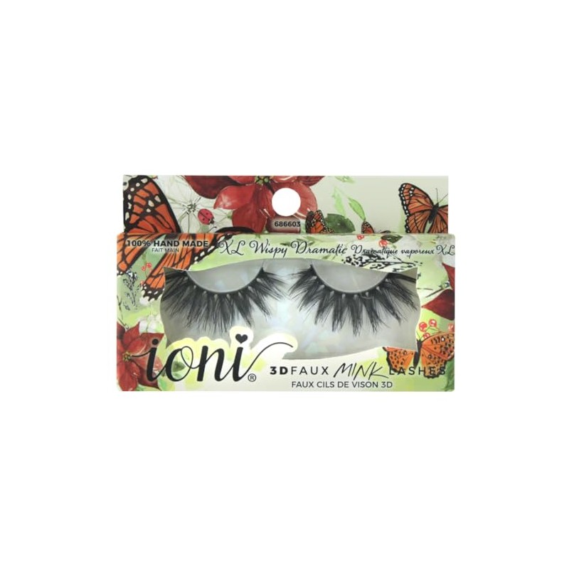 100% Handmade 3D Faux Mink False Eyelashes (Wispy Dramatic)