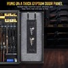 INKUITEN Gun Safe Door Organizer,Handgun Hanger with Elastic Triple Mag